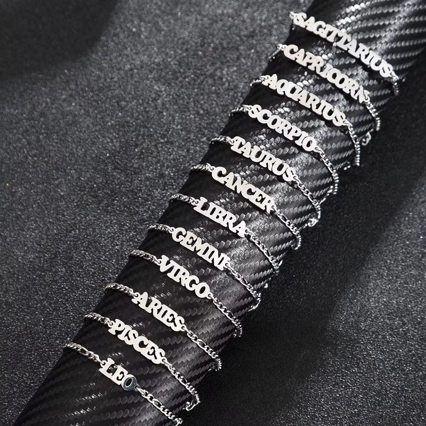 Zodiac Anklet Silver