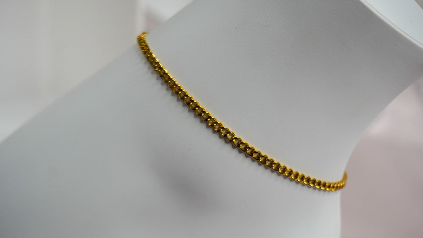Mini Cuban Anklet