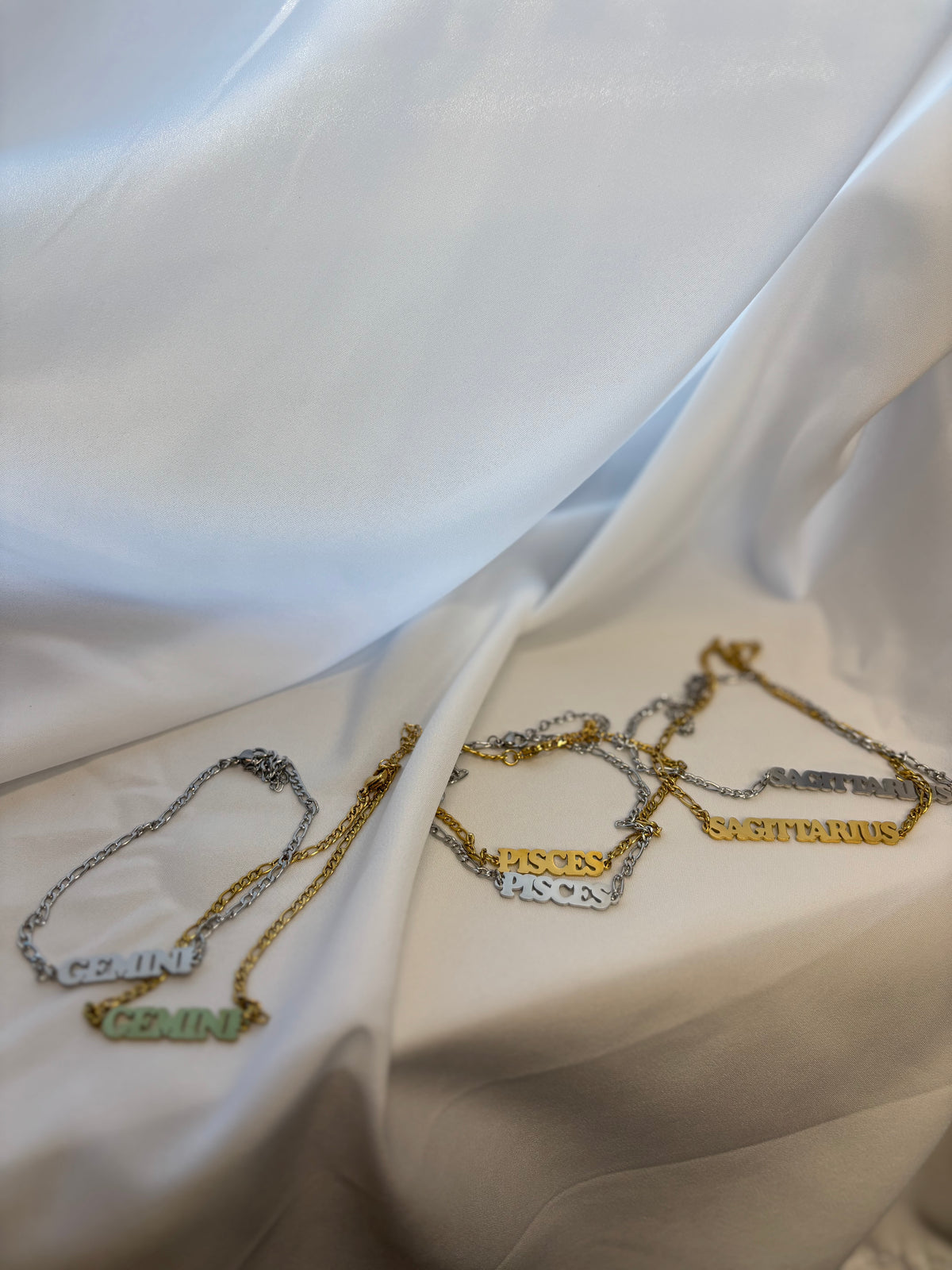Zodiac Anklet Silver