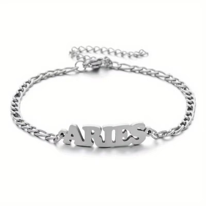 Zodiac Anklet Silver