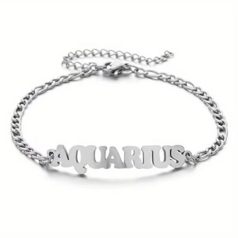 Zodiac Anklet Silver