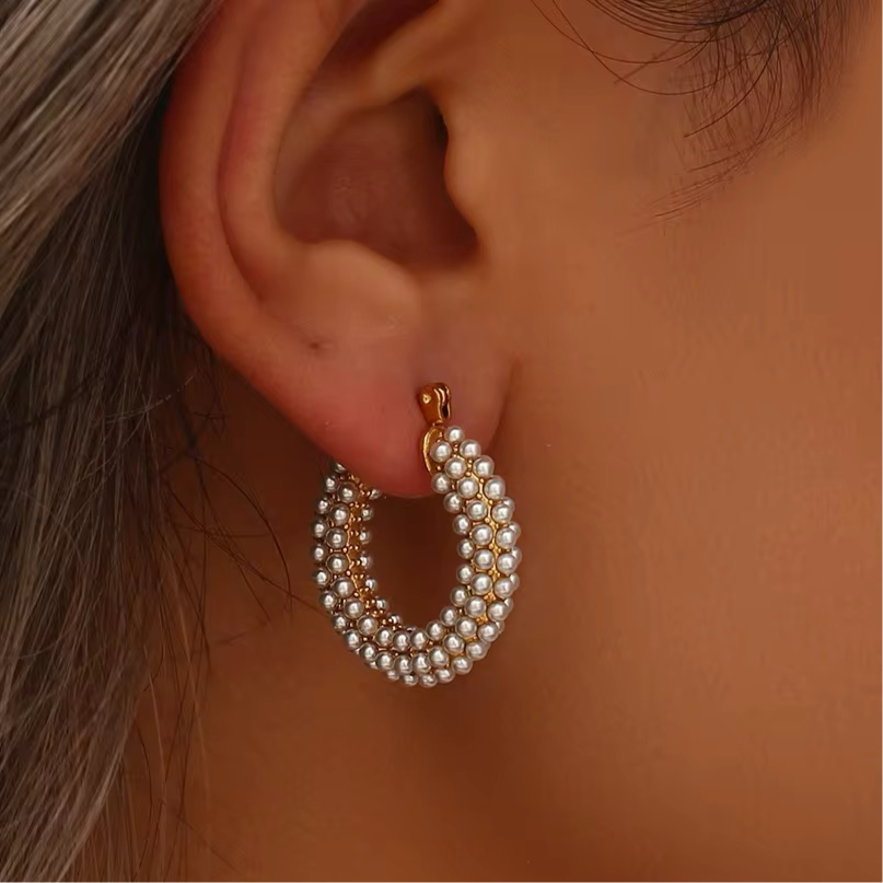 Pearl Hoops