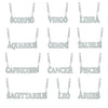 Silver Zodiac Name Chain