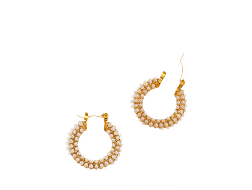 Pearl Hoops