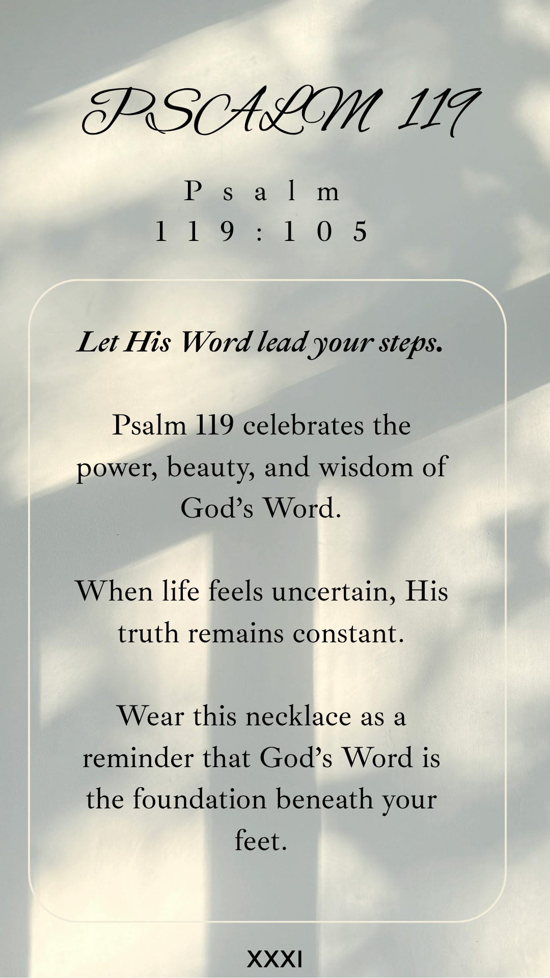 Psalm 119 Diamond