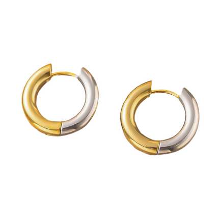 Simple Mixed Metal Hoop