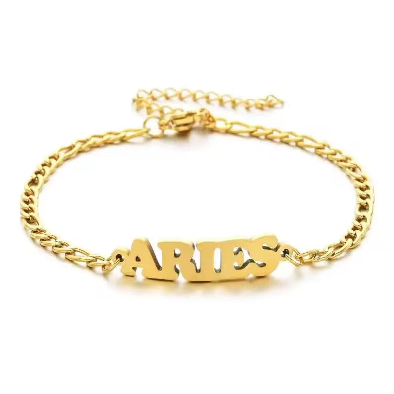 Zodiac Anklet Gold